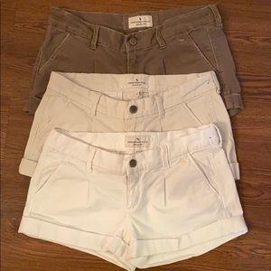 Abercrombie & Fitch Shorts beige, white, brown sz4